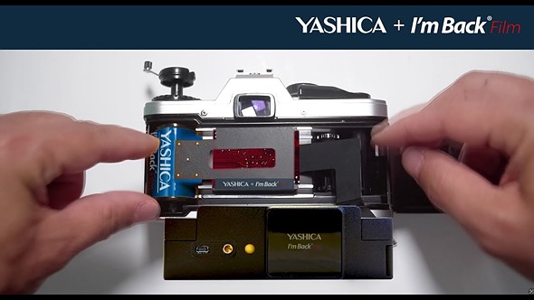 ImBack Yashica Film Module In Camera mockup