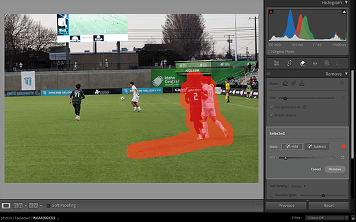 remove tool selection shadows