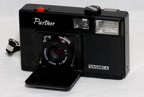 yashica partner camera is on a white background