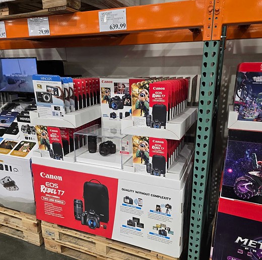 canon rebel t7 display costco